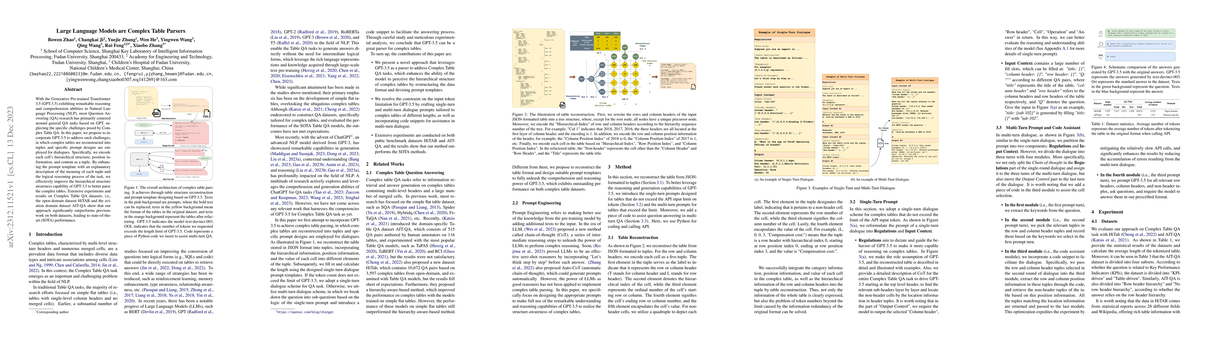 Thumbnail for Large Language Models are Complex Table Parsers