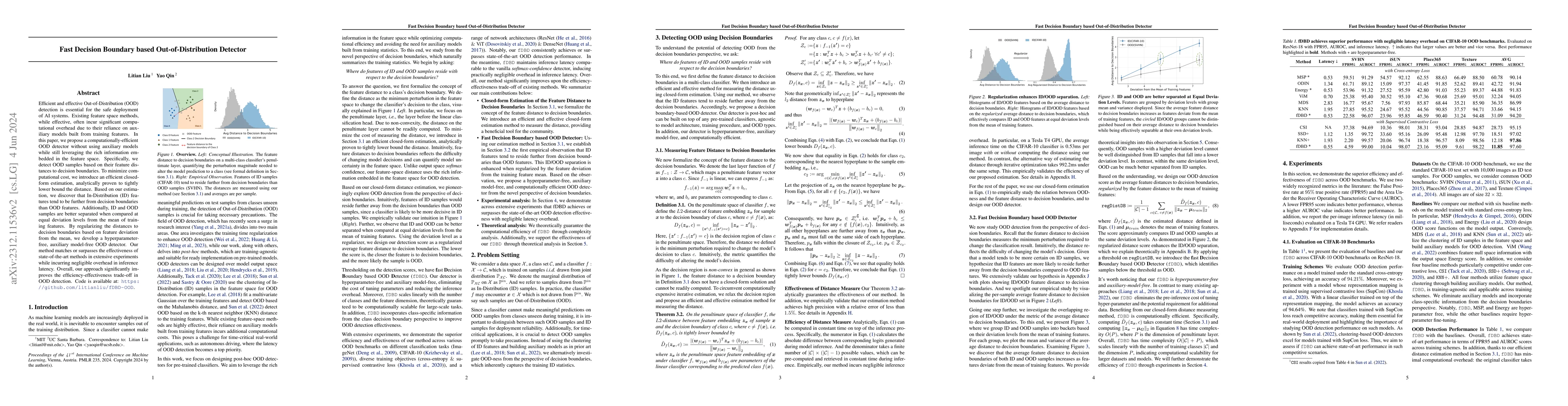 Thumbnail for Fast Decision Boundary based Out-of-Distribution Detector