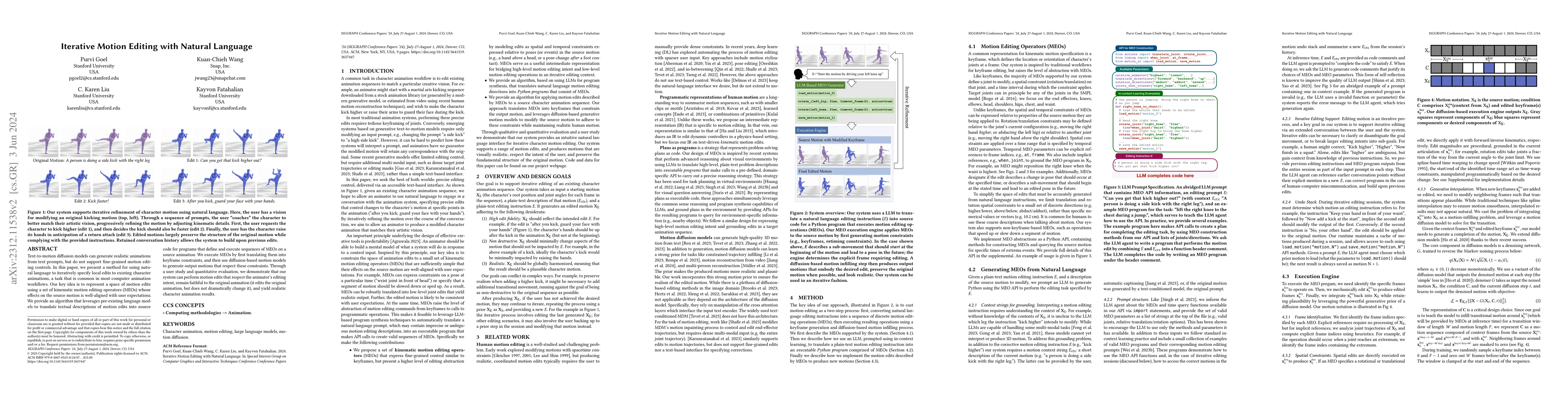 Thumbnail for Iterative Motion Editing with Natural Language