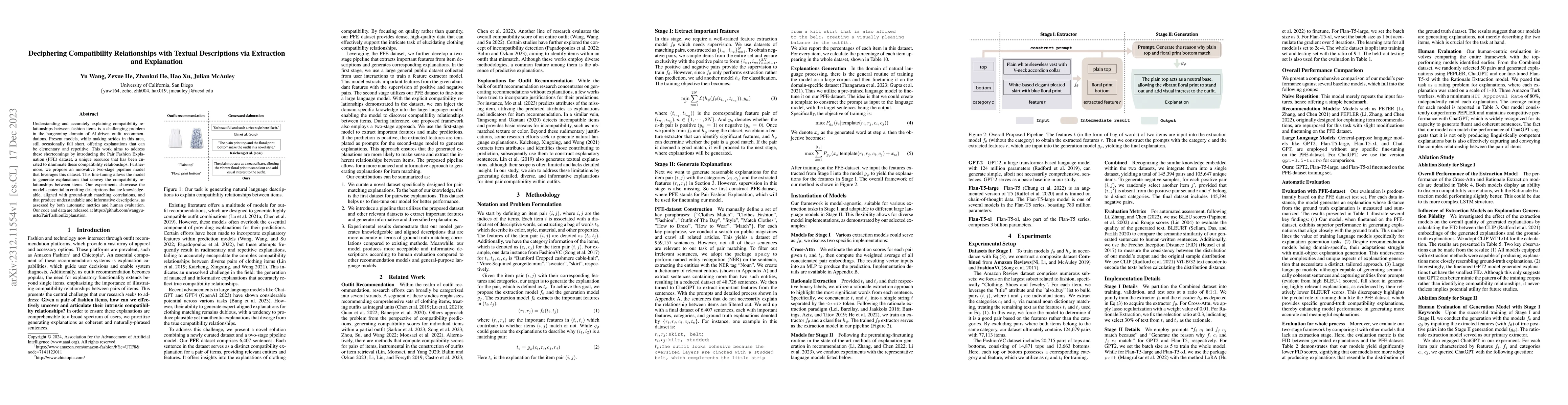 Thumbnail for Deciphering Compatibility Relationships with Textual Descriptions via
  Extraction and Explanation