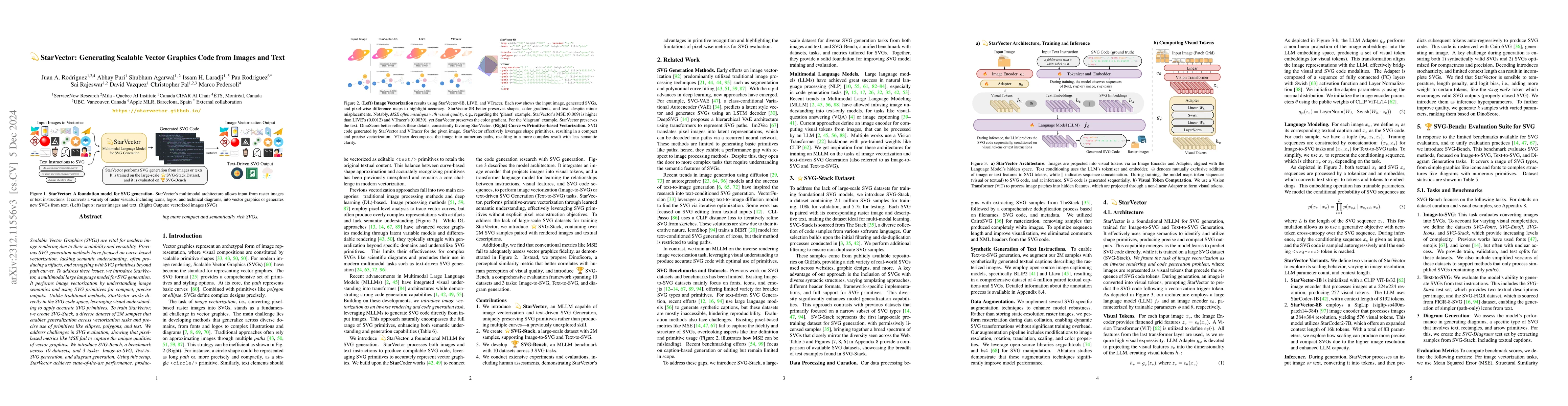 Thumbnail for StarVector: Generating Scalable Vector Graphics Code from Images