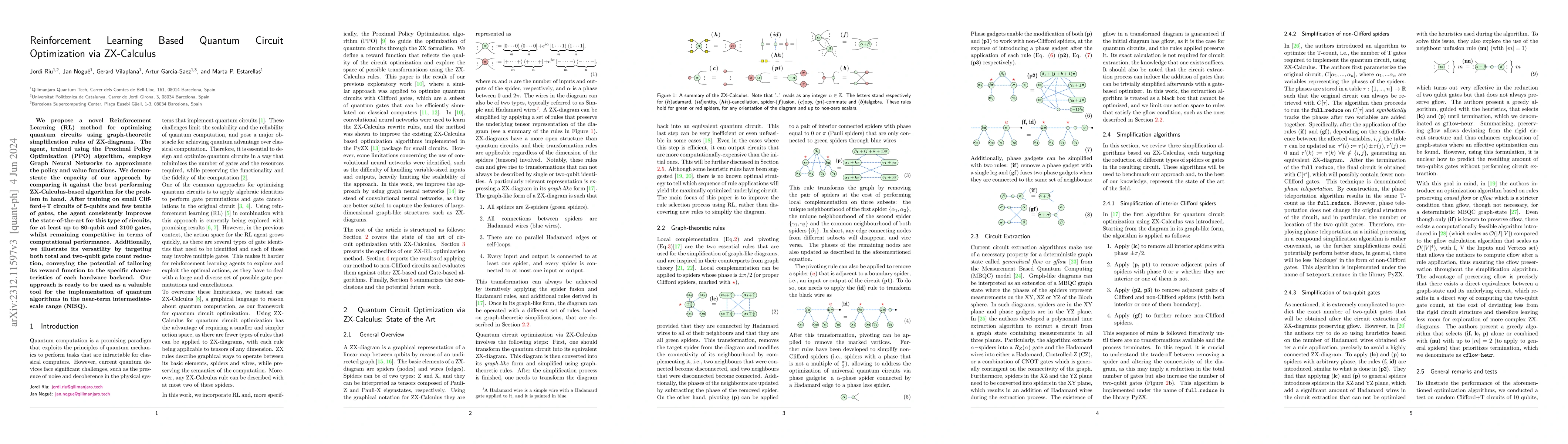 Thumbnail for Reinforcement Learning Based Quantum Circuit Optimization via
  ZX-Calculus