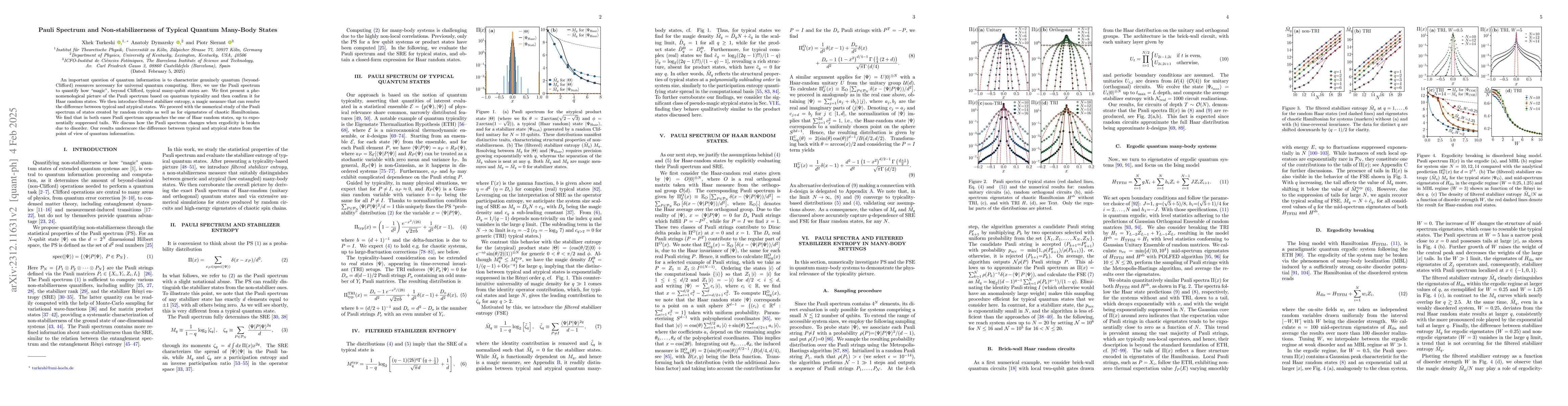 Thumbnail for Pauli Spectrum and Magic of Typical Quantum Many-Body States