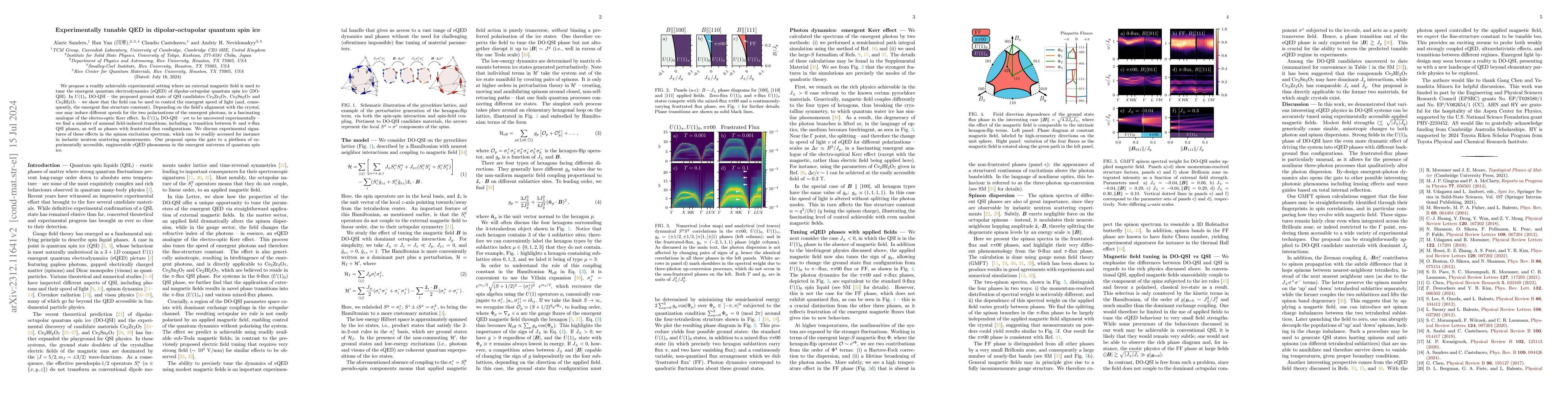 Thumbnail for Experimentally tunable QED in dipolar-octupolar quantum spin ice