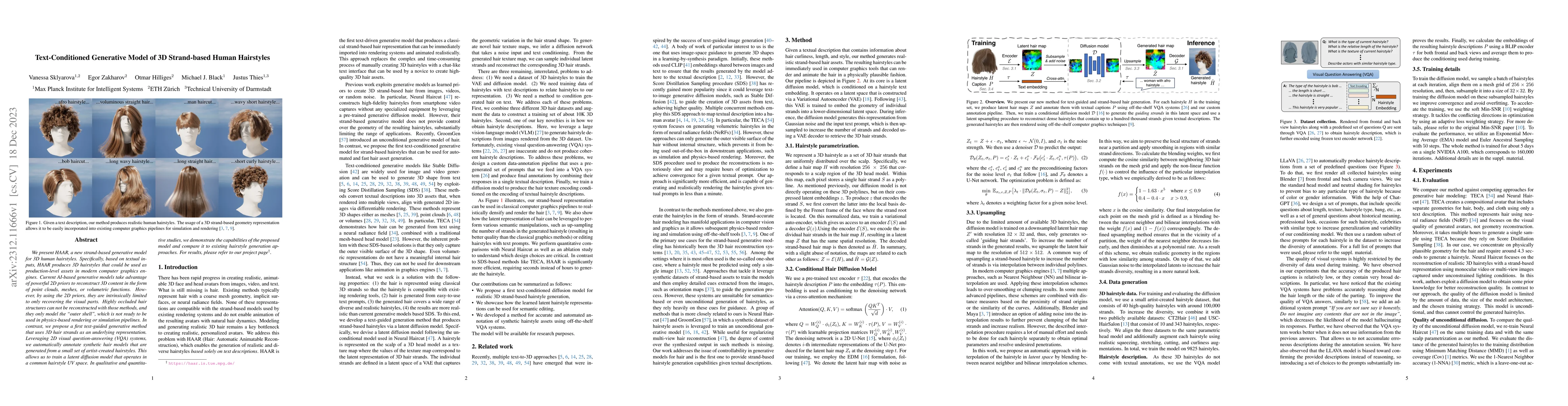 Thumbnail for HAAR: Text-Conditioned Generative Model of 3D Strand-based Human
  Hairstyles