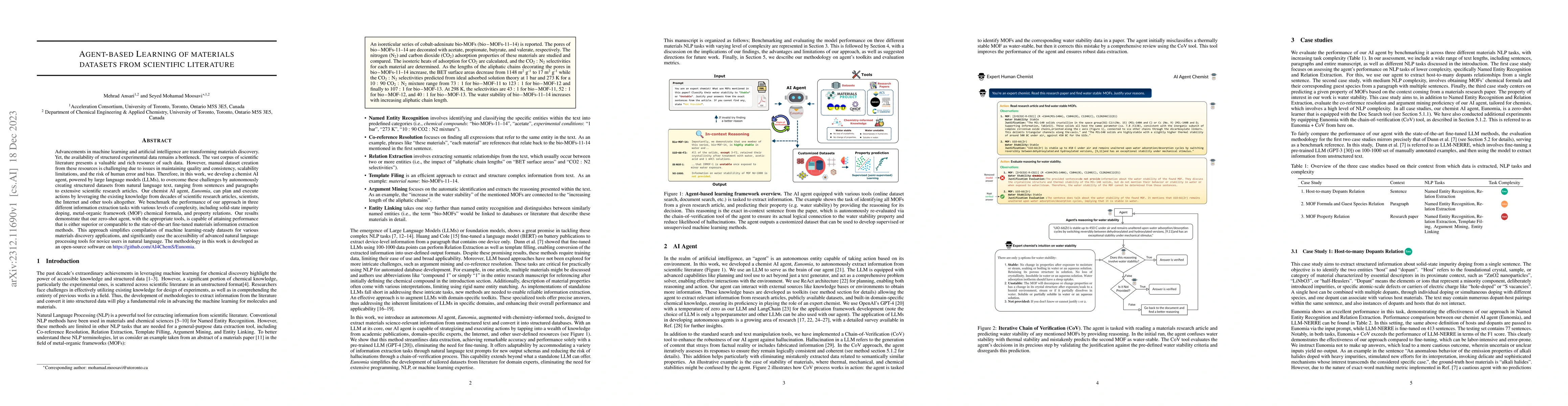 Thumbnail for Agent-based Learning of Materials Datasets from Scientific Literature