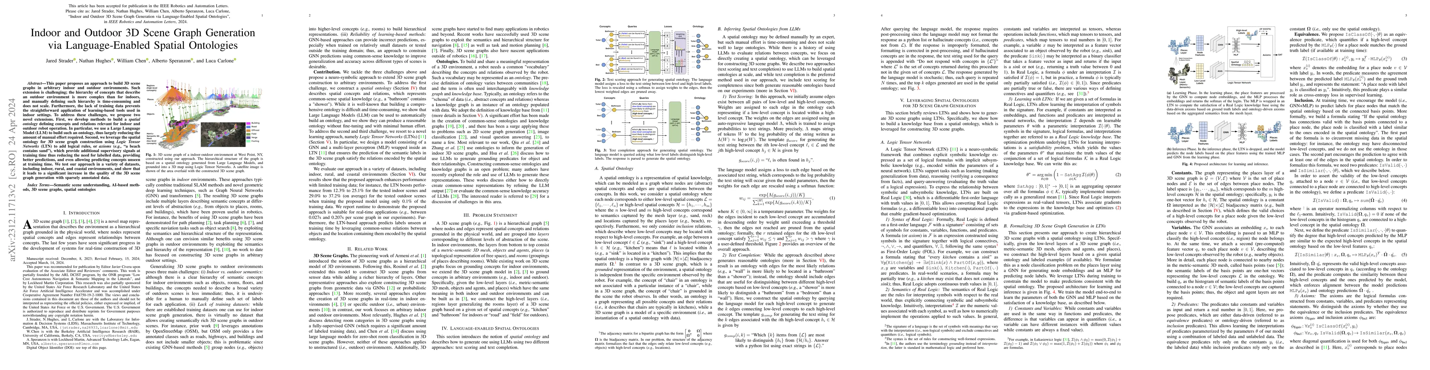 Thumbnail for Indoor and Outdoor 3D Scene Graph Generation via Language-Enabled
  Spatial Ontologies