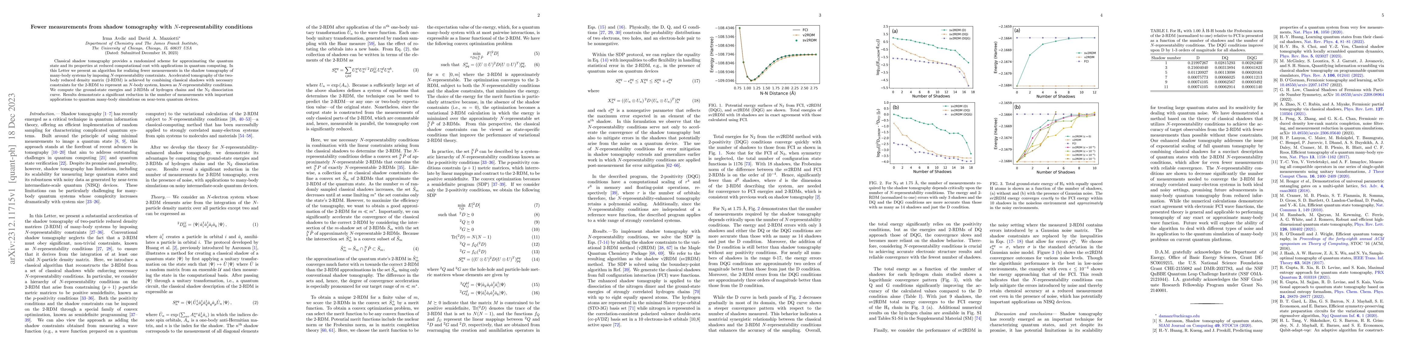 Thumbnail for Fewer measurements from shadow tomography with $N$-representability
  conditions