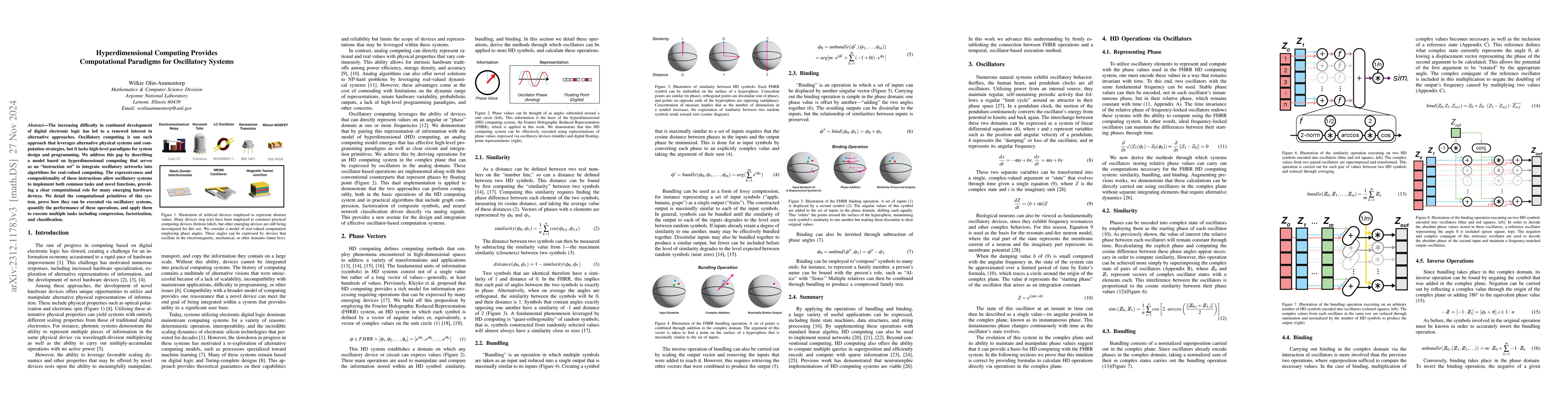 Thumbnail for Hyperdimensional Computing Provides a Programming Paradigm for
  Oscillatory Systems