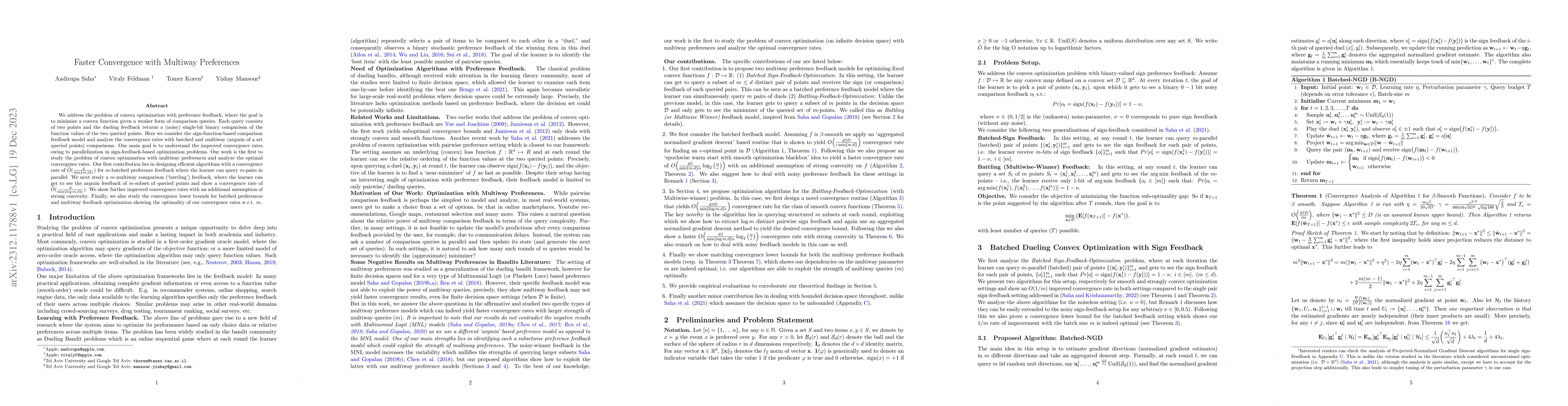 Thumbnail for Faster Convergence with Multiway Preferences