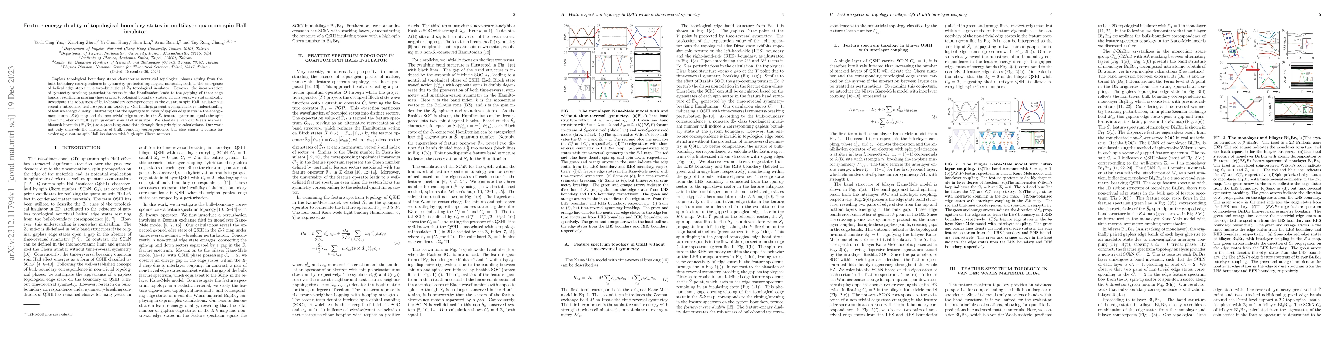 Thumbnail for Feature-energy duality of topological boundary states in multilayer
  quantum spin Hall insulator
