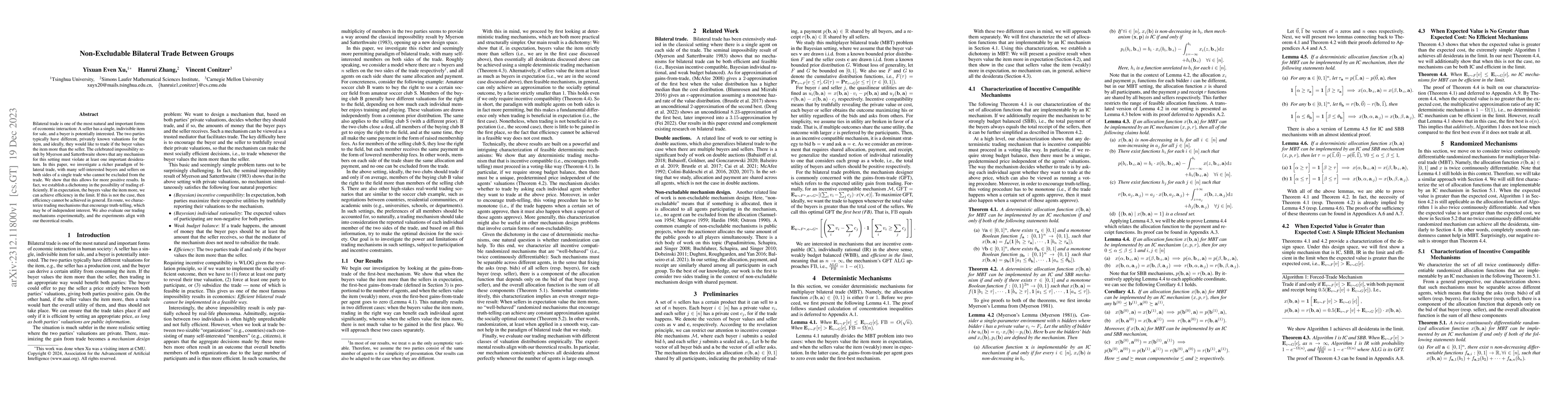 Thumbnail for Non-Excludable Bilateral Trade Between Groups