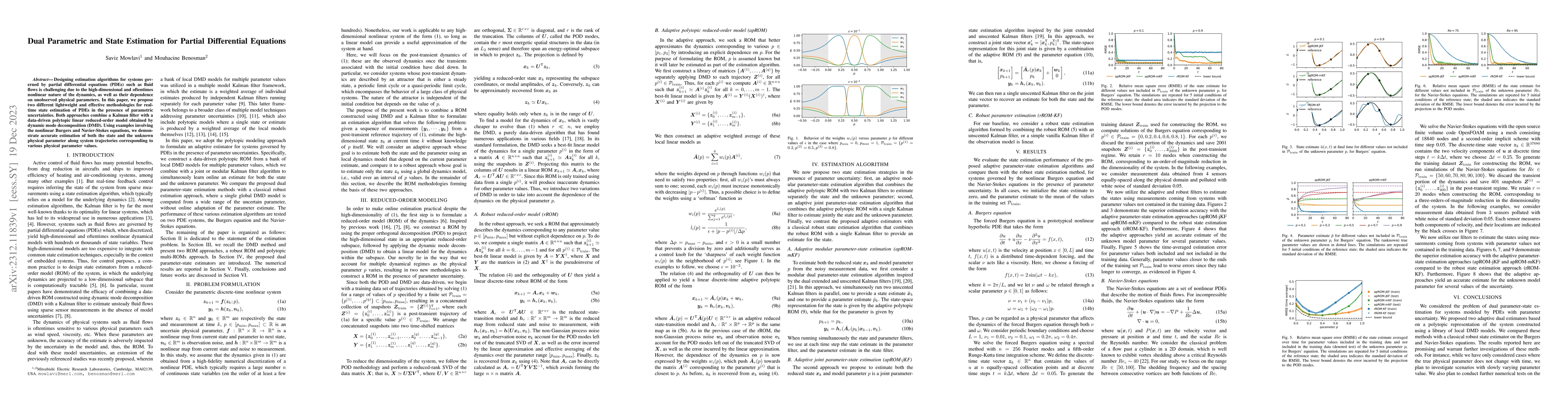 Thumbnail for Dual parametric and state estimation for partial differential equations