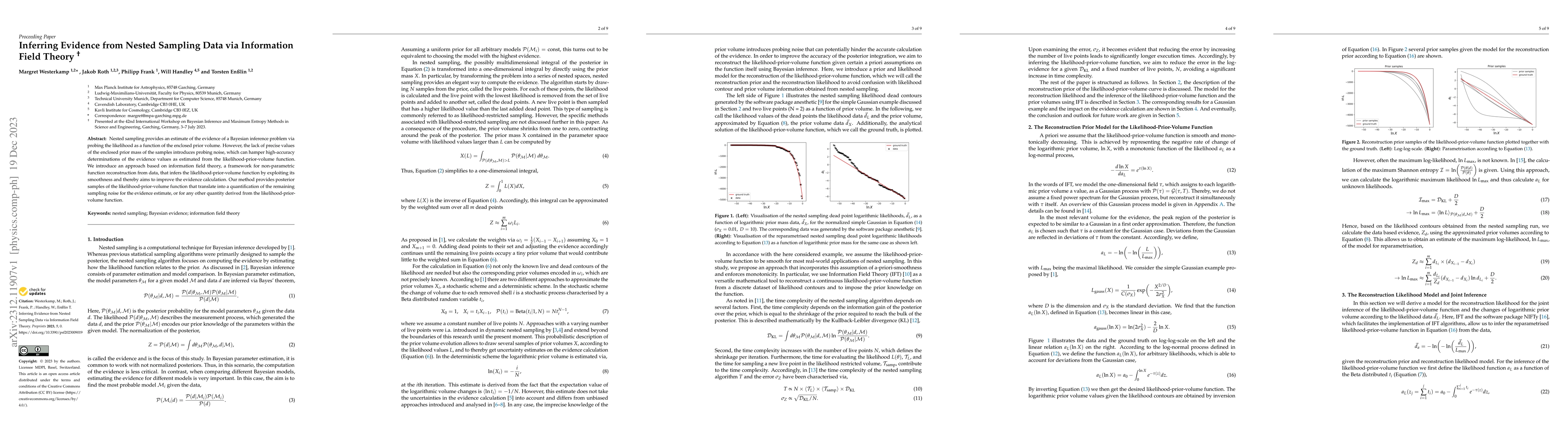 Thumbnail for Inferring Evidence from Nested Sampling Data via Information Field
  Theory