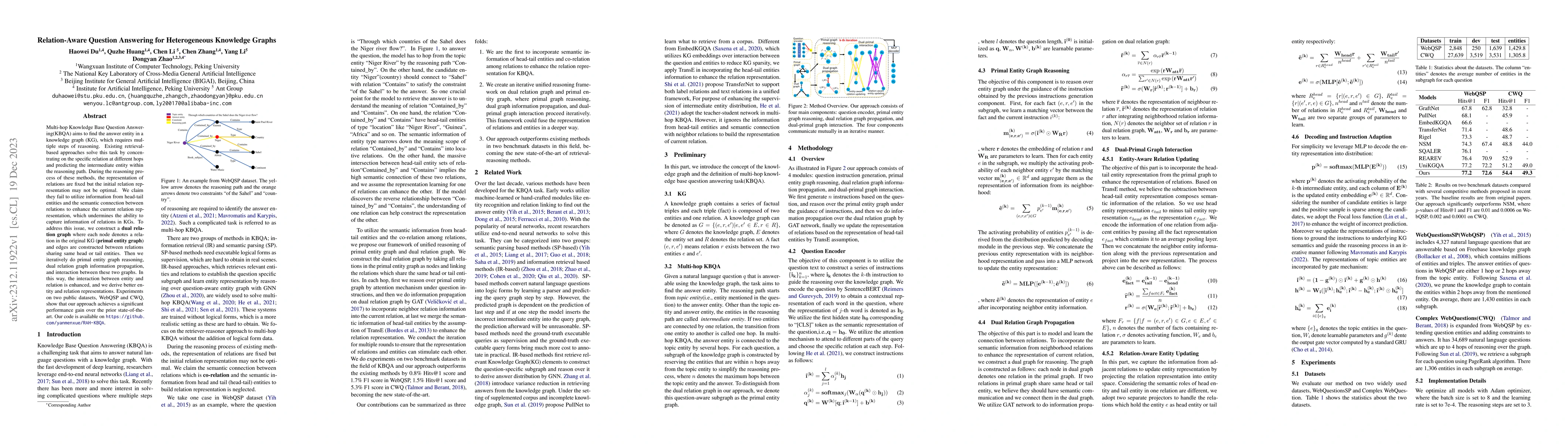 Thumbnail for Relation-Aware Question Answering for Heterogeneous Knowledge Graphs