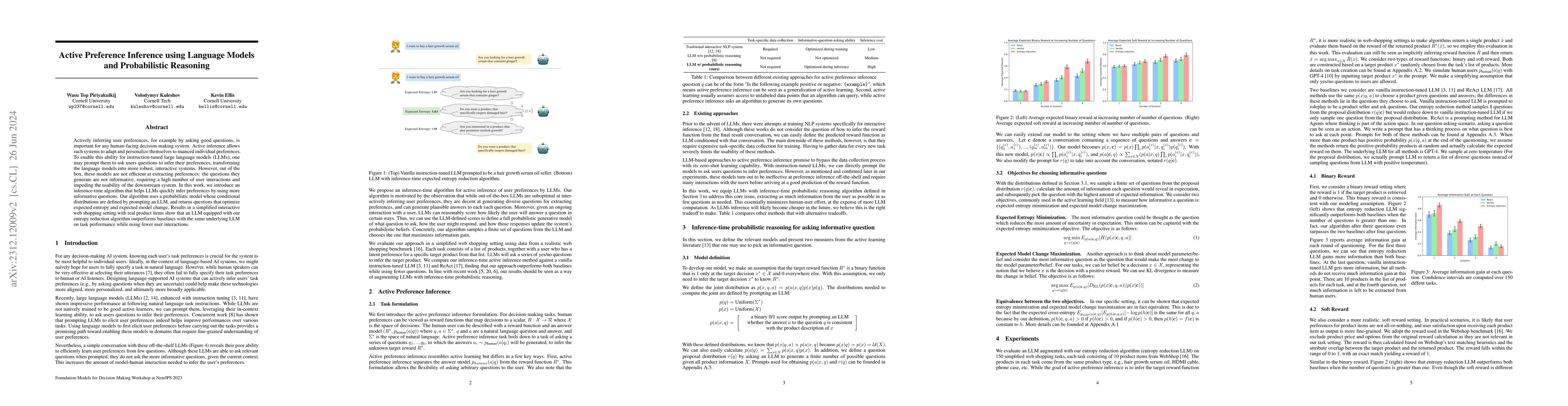 Thumbnail for Active Preference Inference using Language Models and Probabilistic
  Reasoning