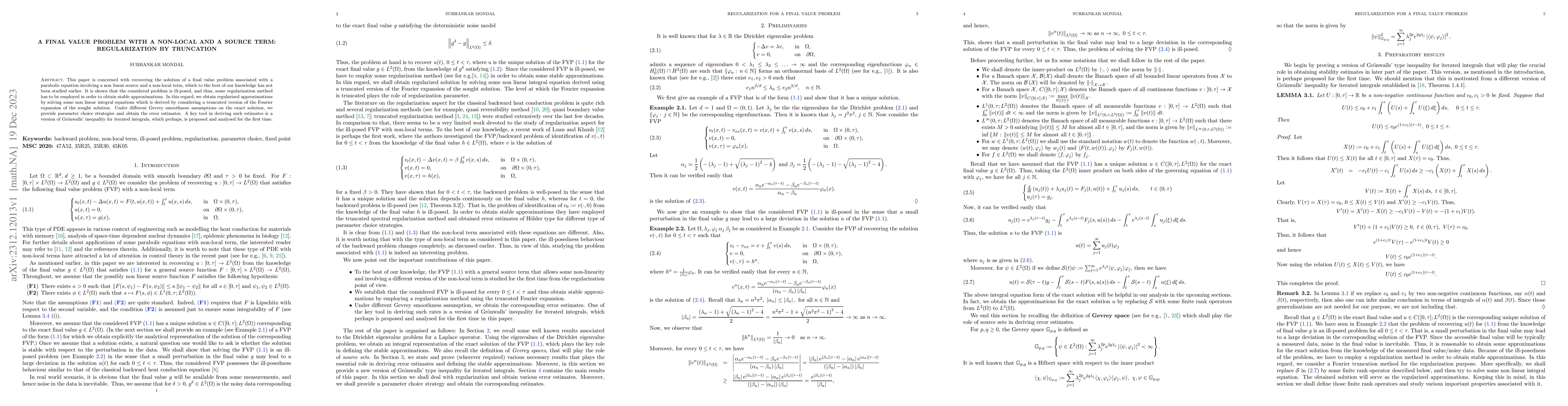 Thumbnail for A final value problem with a non-local and a source term: regularization
  by truncation