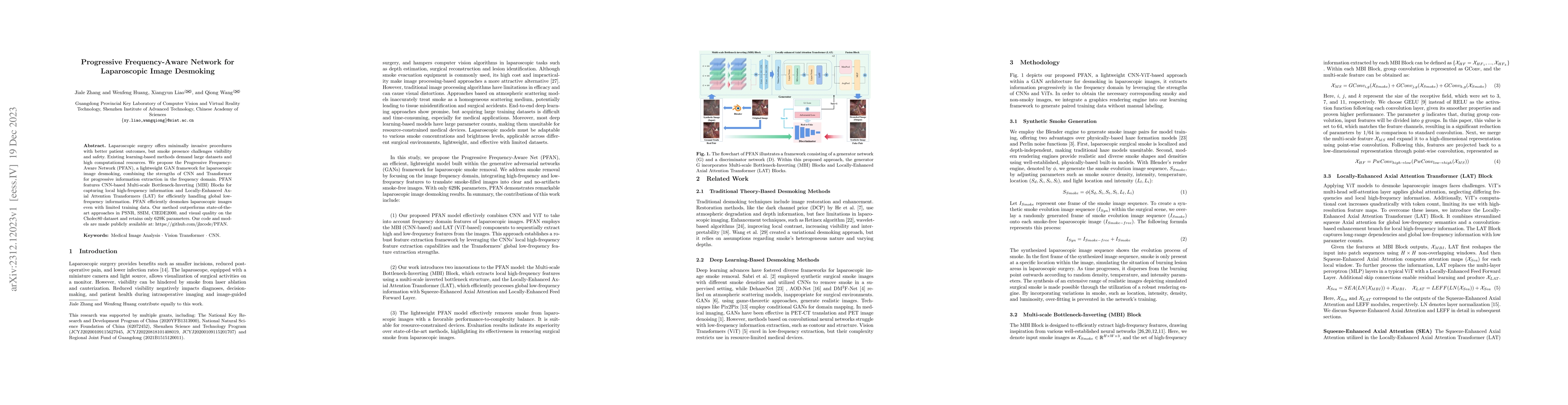 Thumbnail for Progressive Frequency-Aware Network for Laparoscopic Image Desmoking