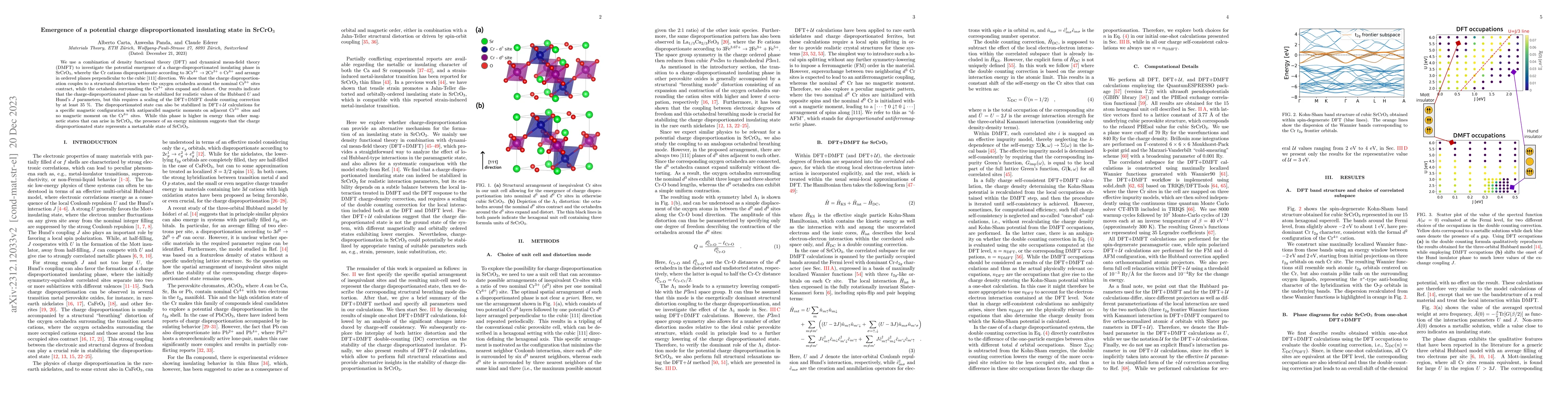 Thumbnail for Emergence of a potential charge disproportionated insulating state in
  SrCrO$_{3}$