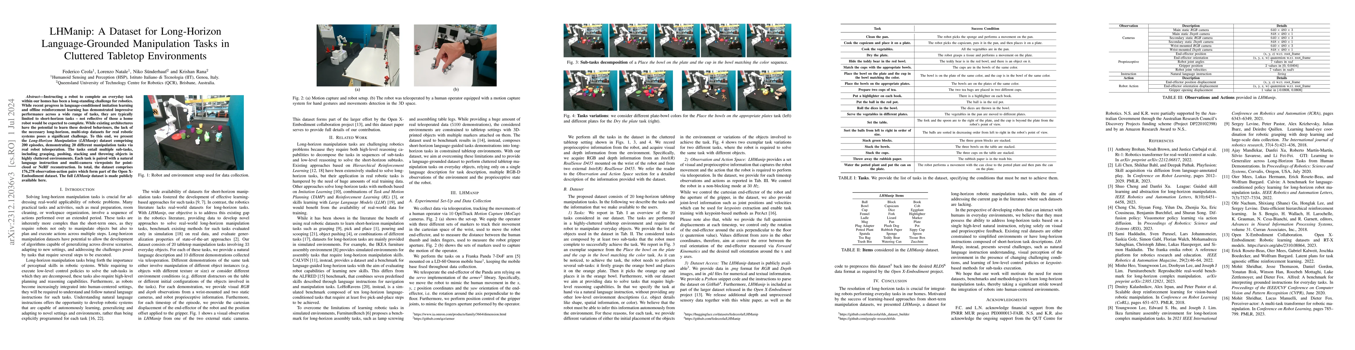 Thumbnail for LHManip: A Dataset for Long-Horizon Language-Grounded Manipulation Tasks
  in Cluttered Tabletop Environments
