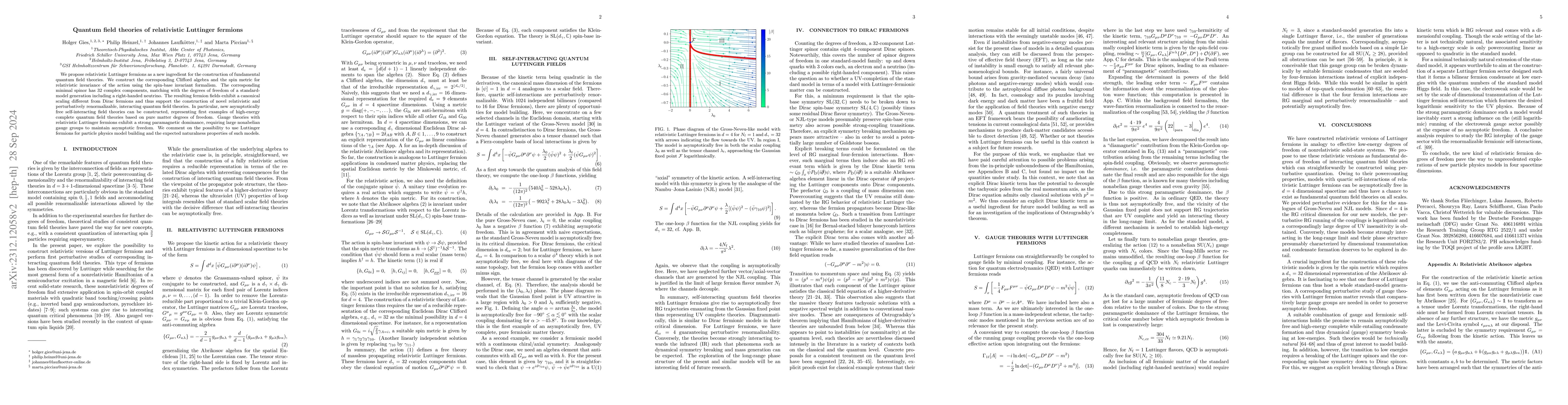 Thumbnail for Quantum field theories of relativistic Luttinger fermions
