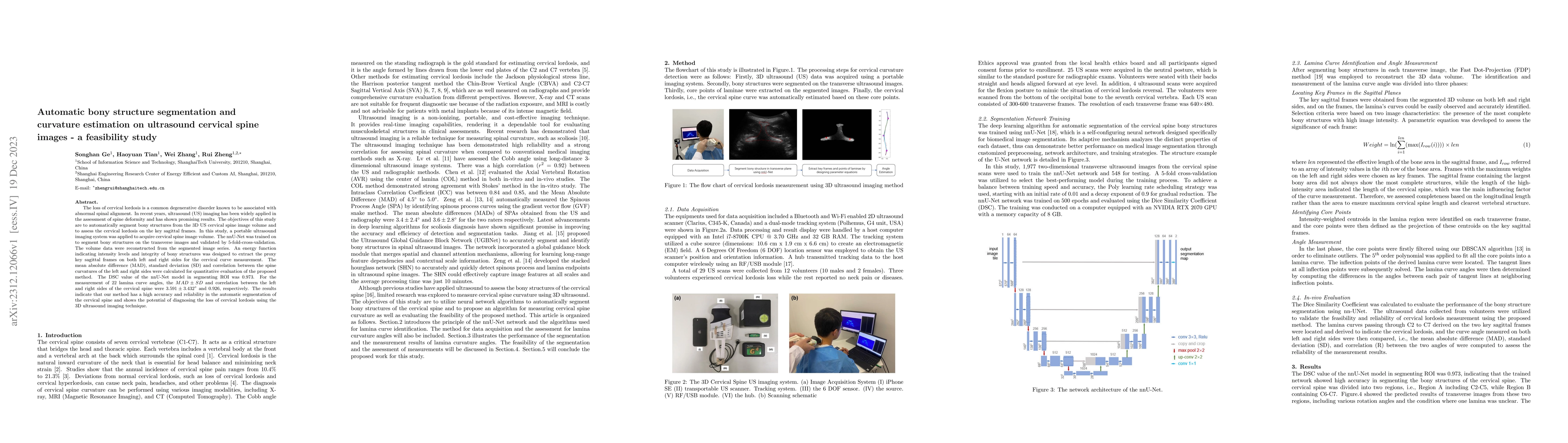 Thumbnail for Automatic bony structure segmentation and curvature estimation on
  ultrasound cervical spine images -- a feasibility study