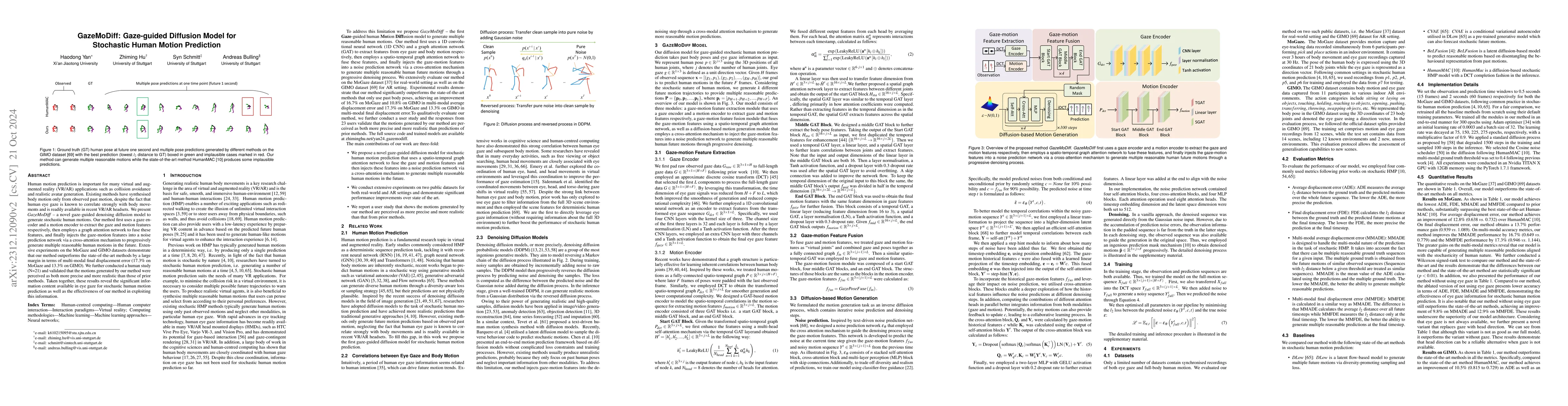 Thumbnail for GazeMoDiff: Gaze-guided Diffusion Model for Stochastic Human Motion
  Prediction