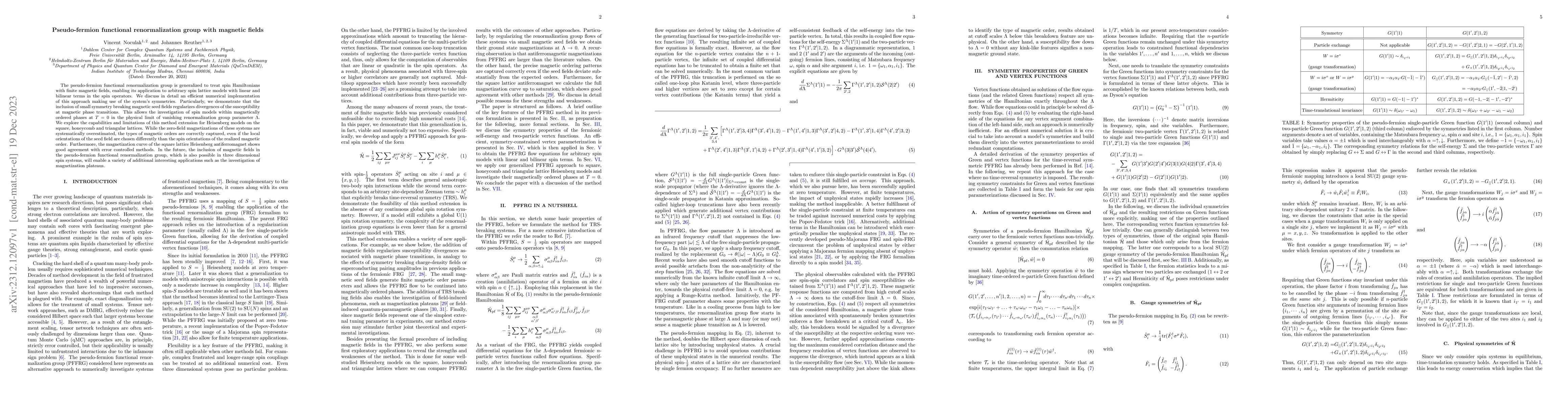 Thumbnail for Pseudo-fermion functional renormalization group with magnetic fields