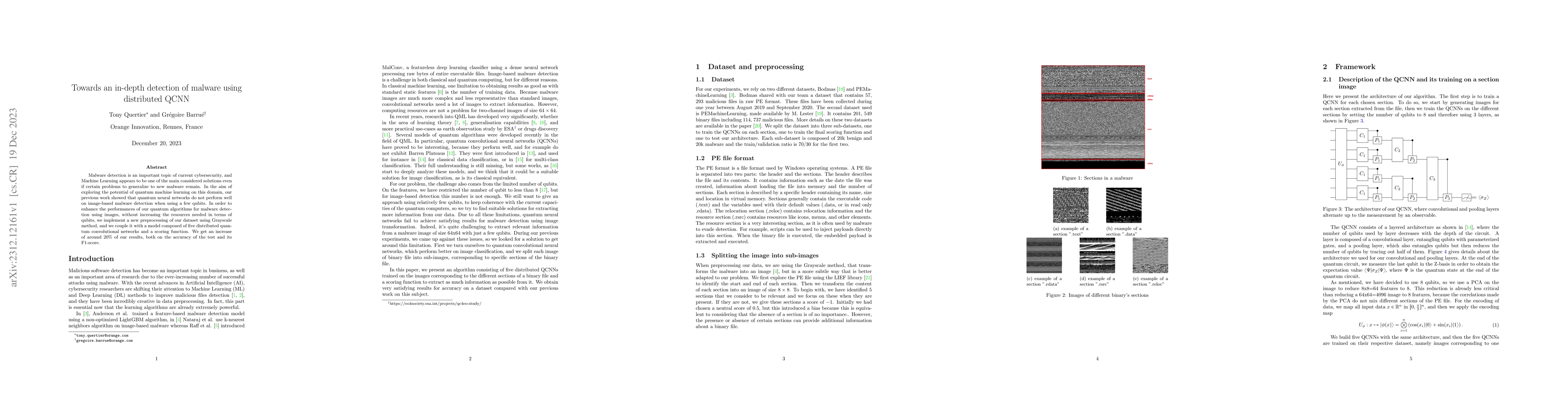 Thumbnail for Towards an in-depth detection of malware using distributed QCNN