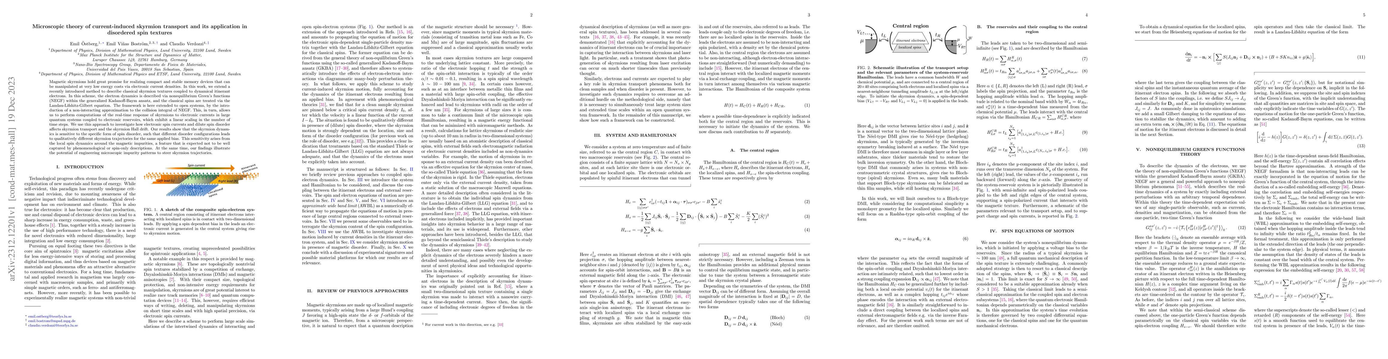 Thumbnail for Microscopic theory of current-induced skyrmion transport and its
  application in disordered spin textures