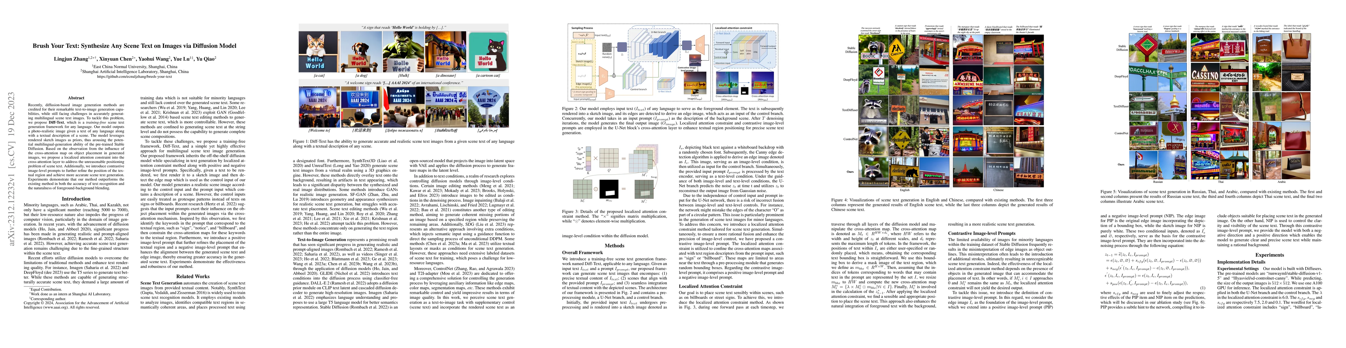Thumbnail for Brush Your Text: Synthesize Any Scene Text on Images via Diffusion Model