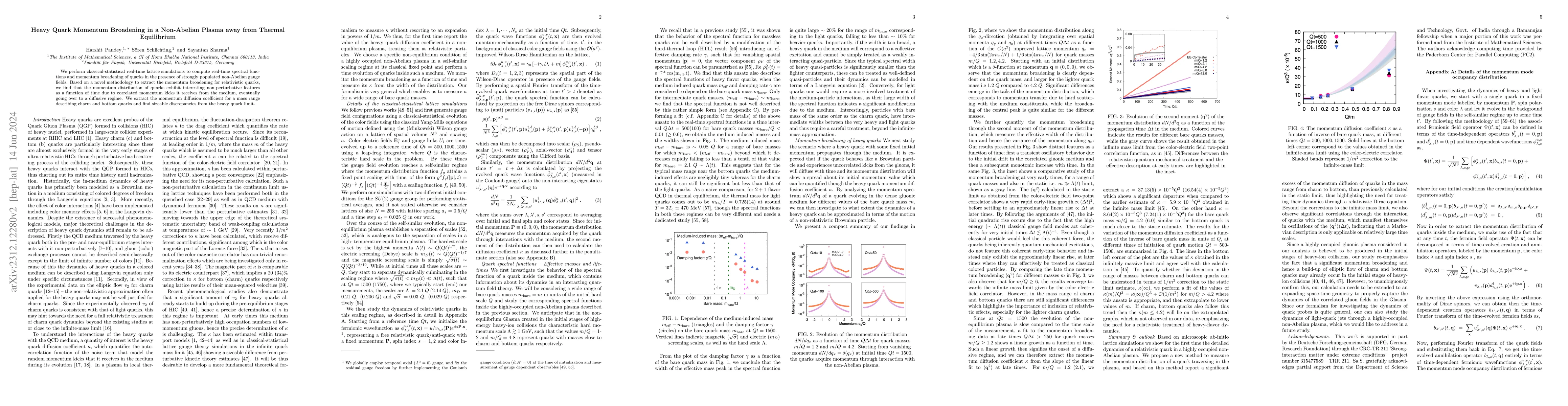 Thumbnail for Heavy Quark Momentum Broadening in a Non-Abelian Plasma away from
  Thermal Equilibrium