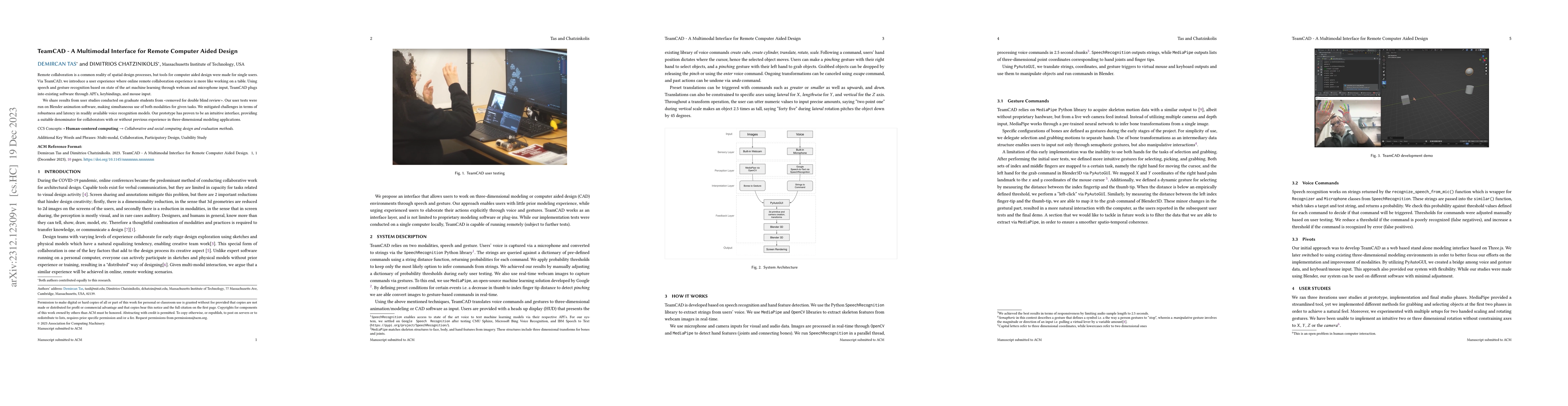 Thumbnail for TeamCAD -- A Multimodal Interface for Remote Computer Aided Design