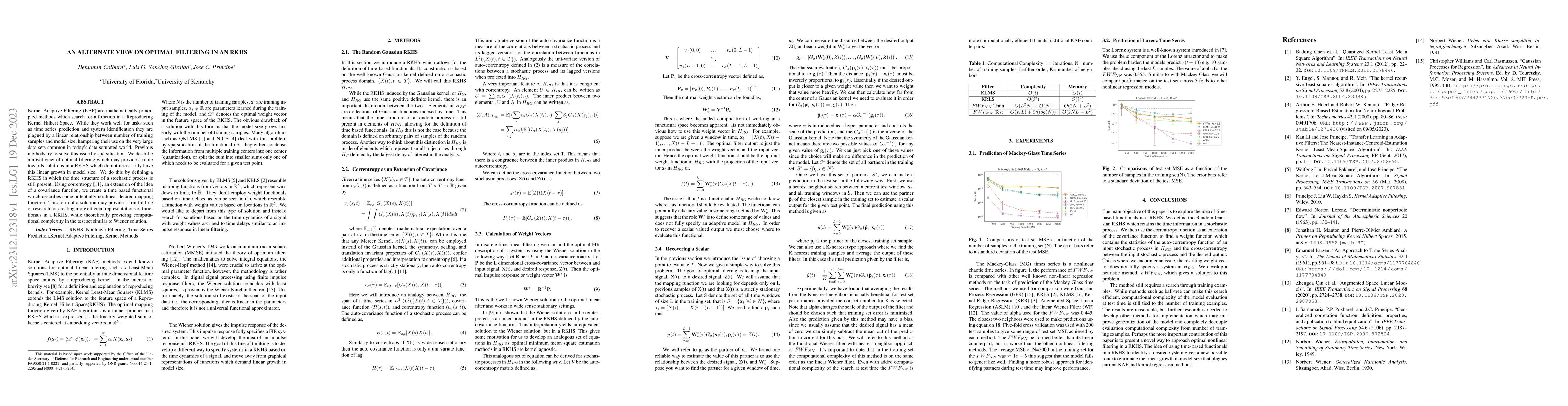 Thumbnail for An Alternate View on Optimal Filtering in an RKHS