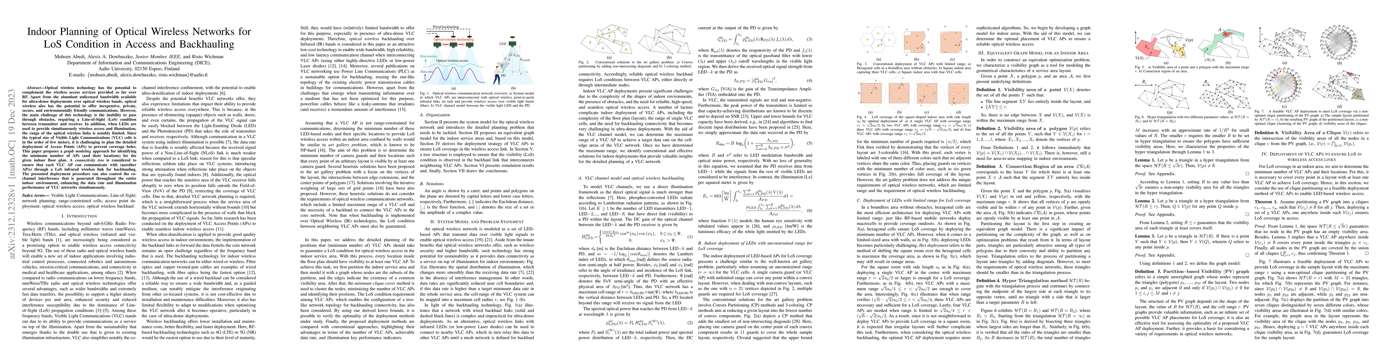 Thumbnail for Indoor Planning of Optical Wireless Networks for LoS Condition in Access
  and Backhauling