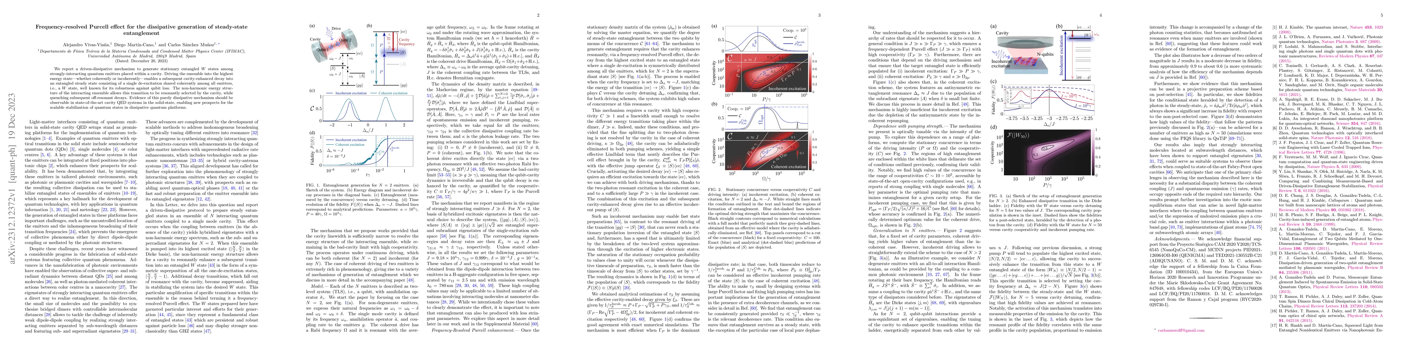 Thumbnail for Frequency-resolved Purcell effect for the dissipative generation of
  steady-state entanglement