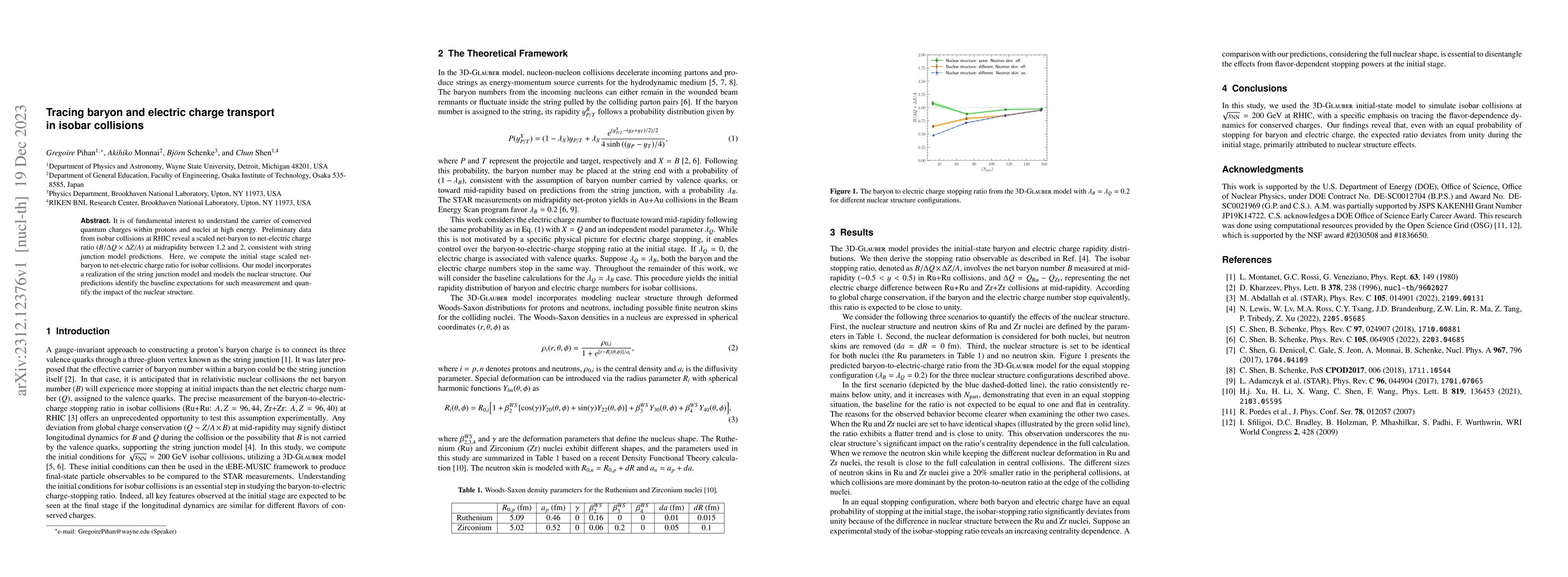 Thumbnail for Tracing baryon and electric charge transport in isobar collisions