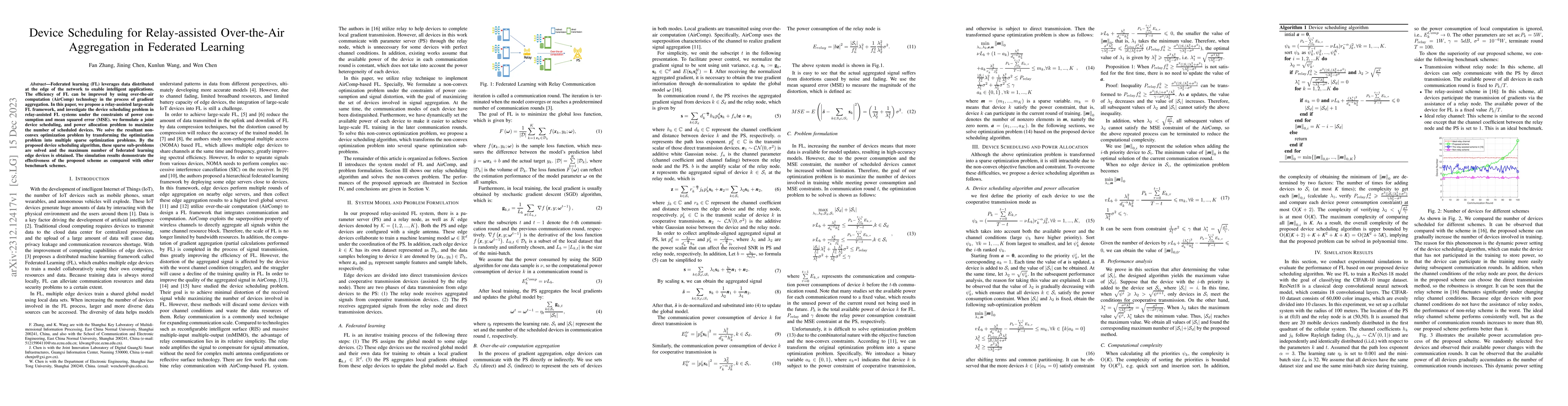 Thumbnail for Device Scheduling for Relay-assisted Over-the-Air Aggregation in
  Federated Learning