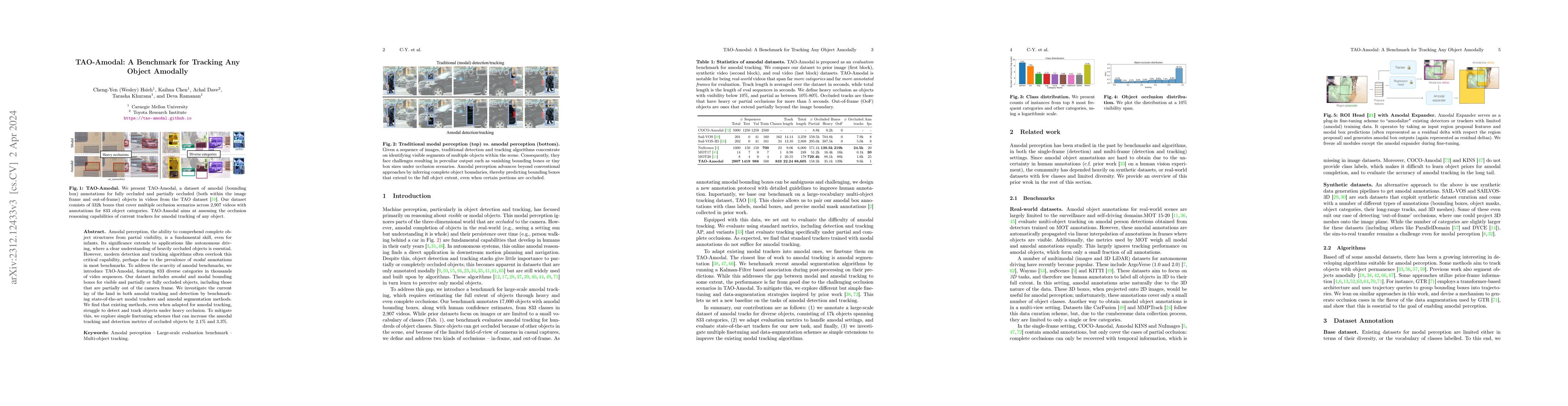 Thumbnail for TAO-Amodal: A Benchmark for Tracking Any Object Amodally