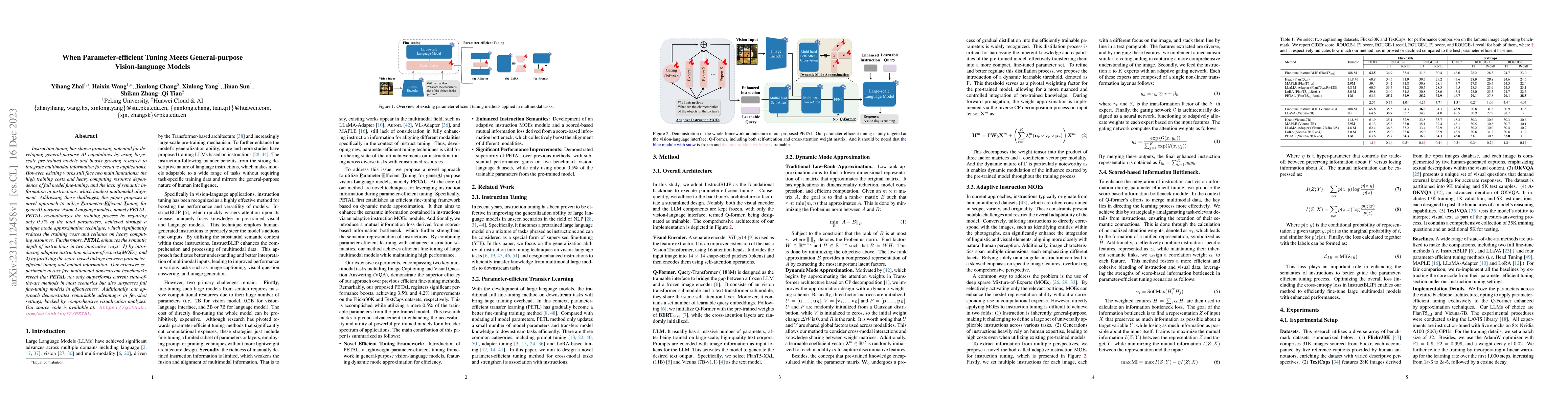 Thumbnail for When Parameter-efficient Tuning Meets General-purpose Vision-language
  Models