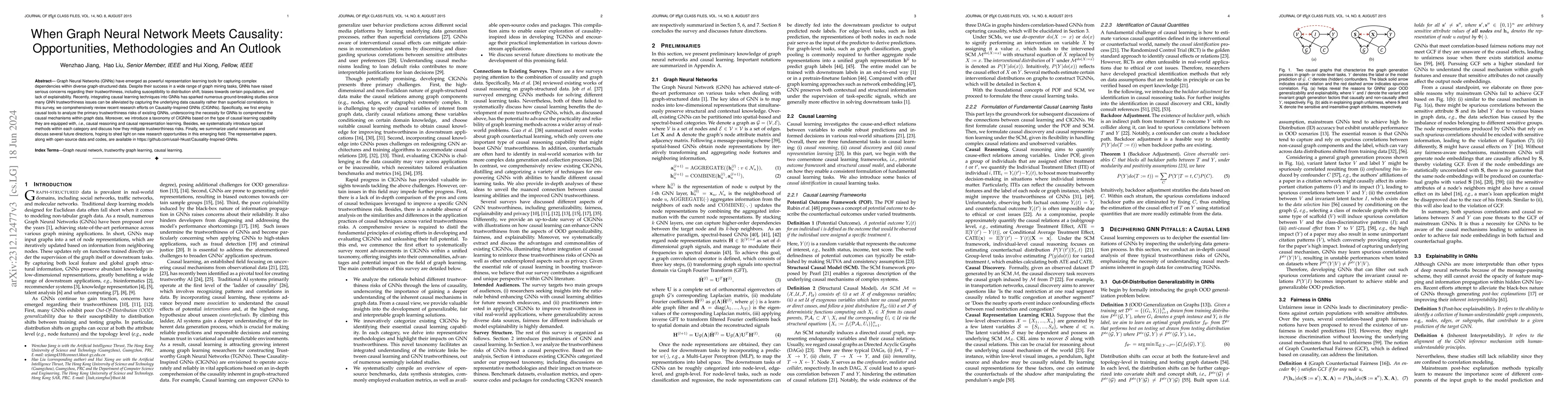 Thumbnail for When Graph Neural Network Meets Causality: Opportunities, Methodologies
  and An Outlook