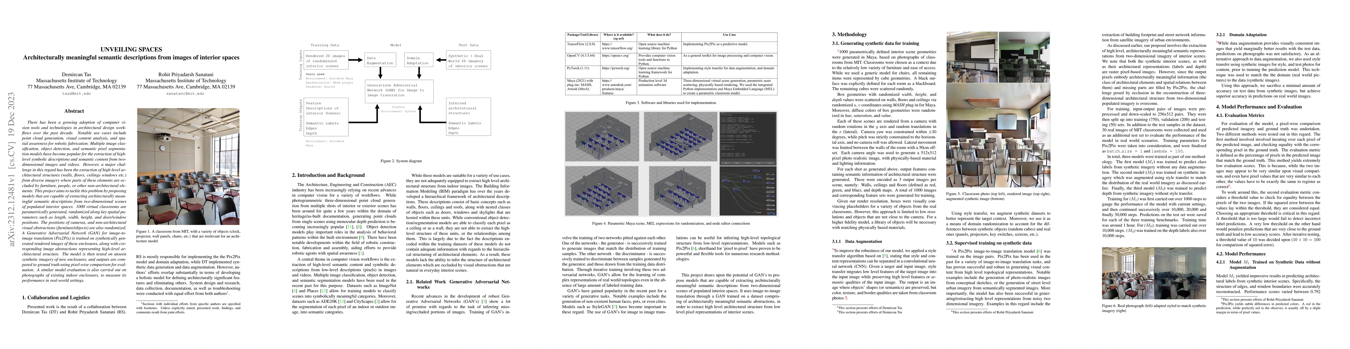 Thumbnail for Unveiling Spaces: Architecturally meaningful semantic descriptions from
  images of interior spaces