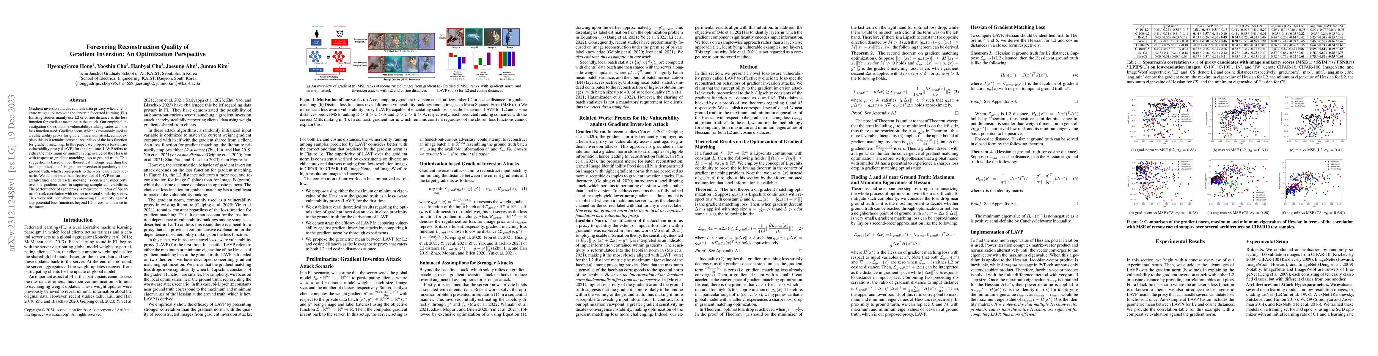 Thumbnail for Foreseeing Reconstruction Quality of Gradient Inversion: An Optimization
  Perspective