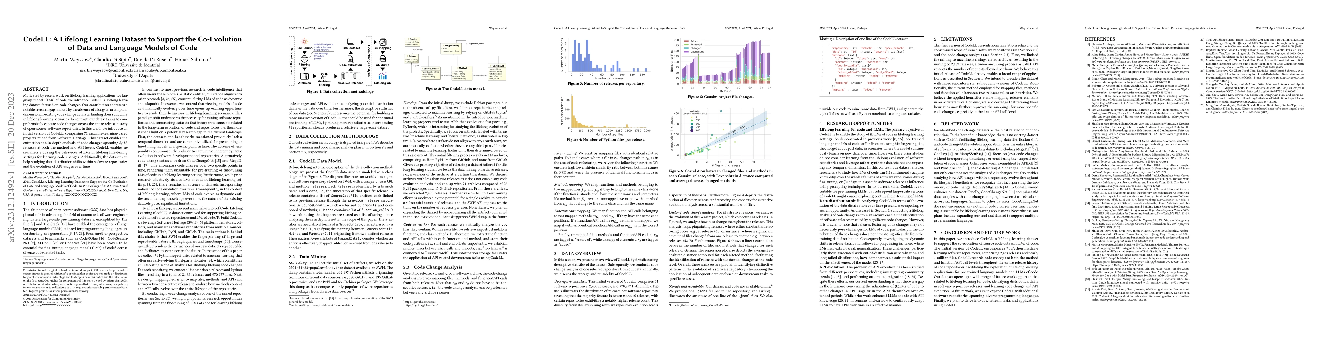 Thumbnail for CodeLL: A Lifelong Learning Dataset to Support the Co-Evolution of Data
  and Language Models of Code