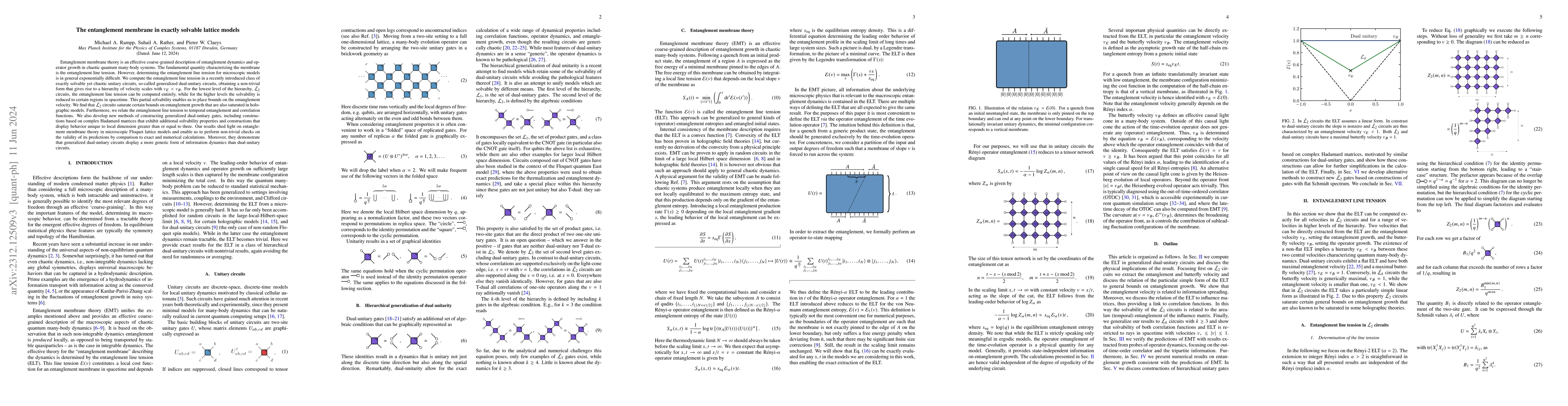 Thumbnail for The entanglement membrane in exactly solvable lattice models