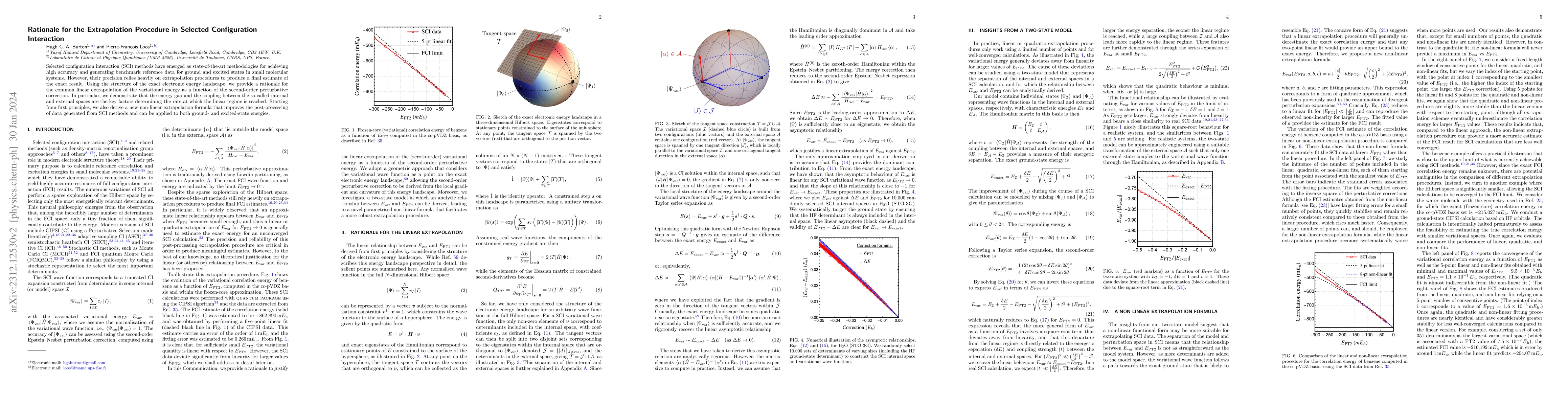 Thumbnail for Rationale for the Extrapolation Procedure in Selected Configuration
  Interaction