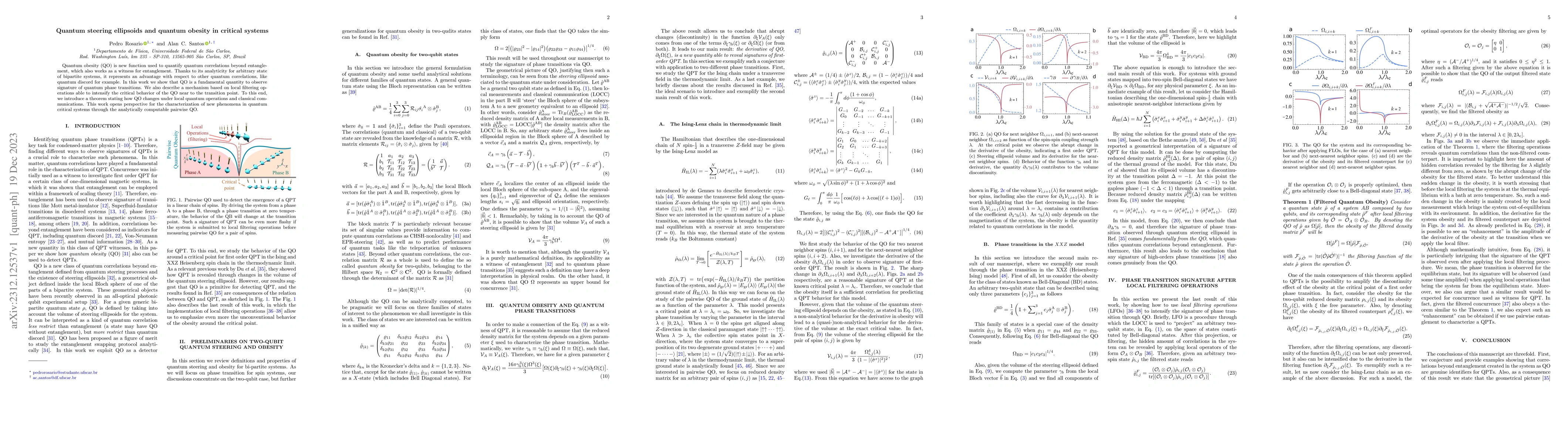 Thumbnail for Quantum steering ellipsoids and quantum obesity in critical systems