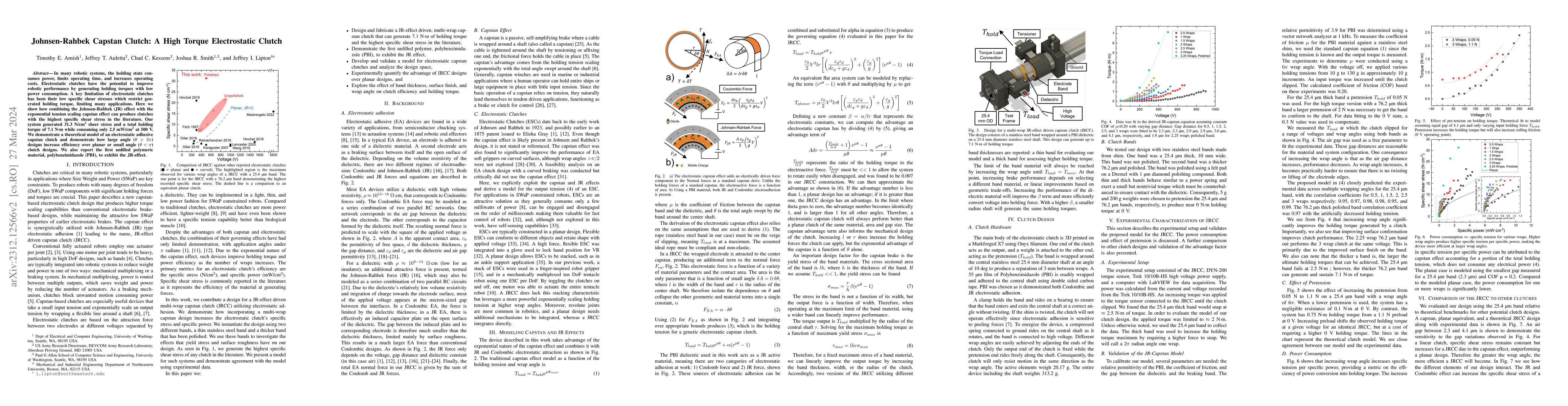Thumbnail for Johnsen-Rahbek Capstan Clutch: A High Torque Electrostatic Clutch