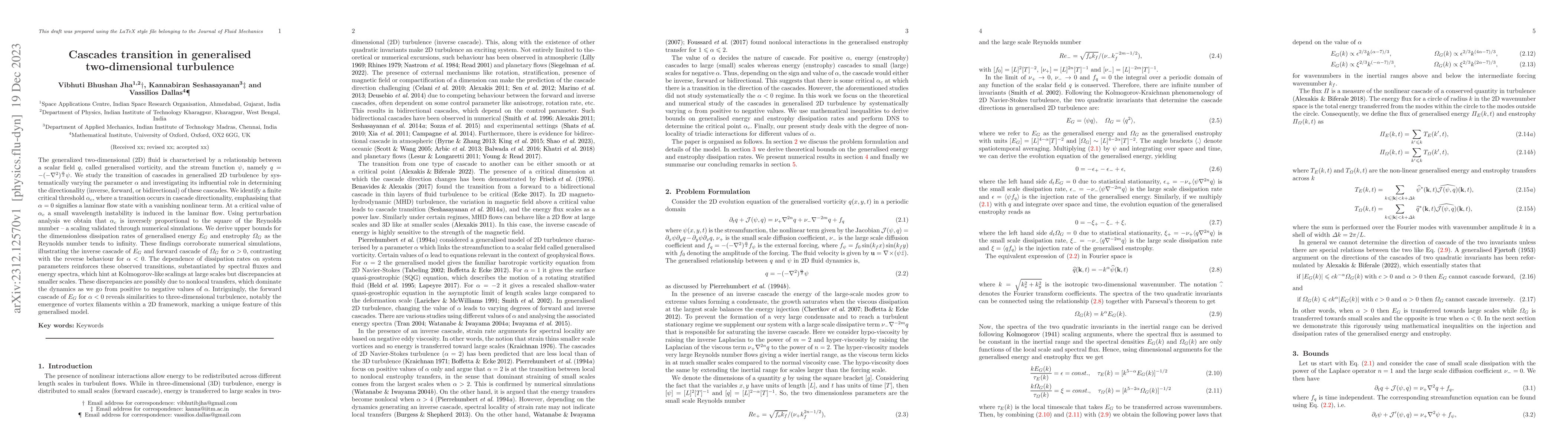 Thumbnail for Cascades transition in generalised two-dimensional turbulence