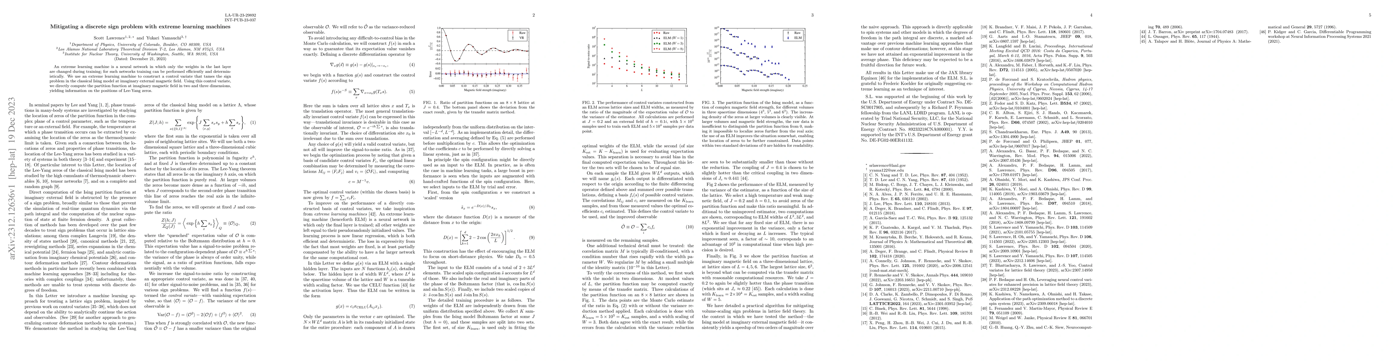 Thumbnail for Mitigating a discrete sign problem with extreme learning machines